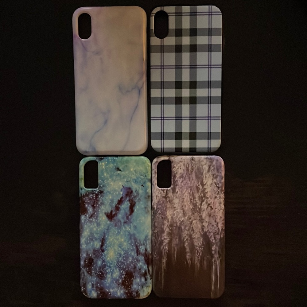 Two Society 6 and two Casely iPhone X / XS cases